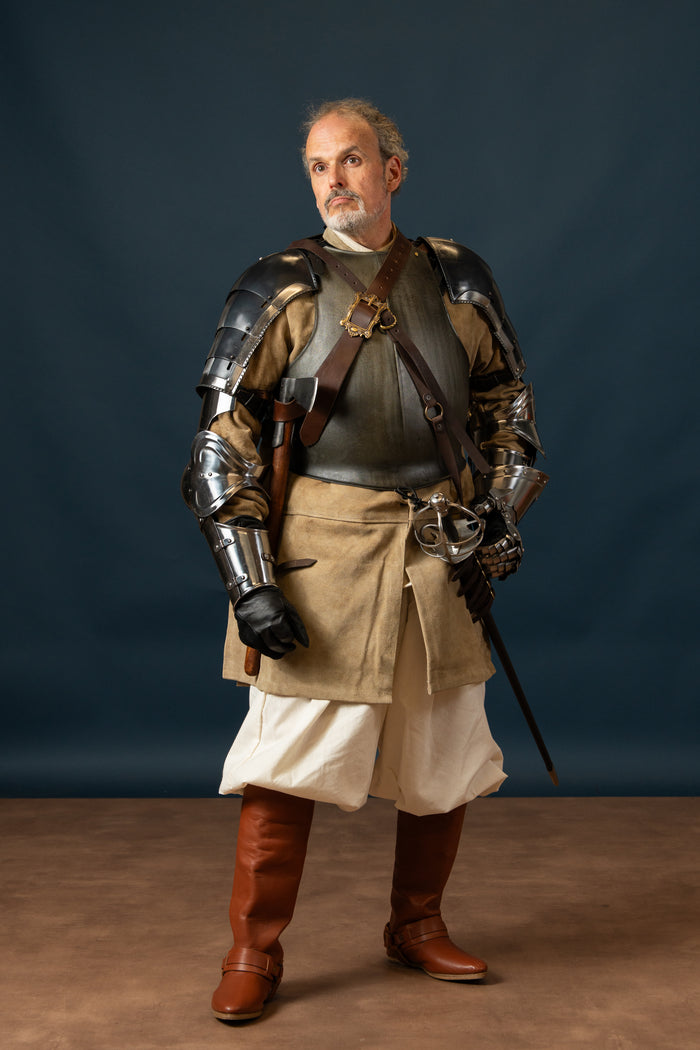 15th century breastplate, blackened, 1 mm