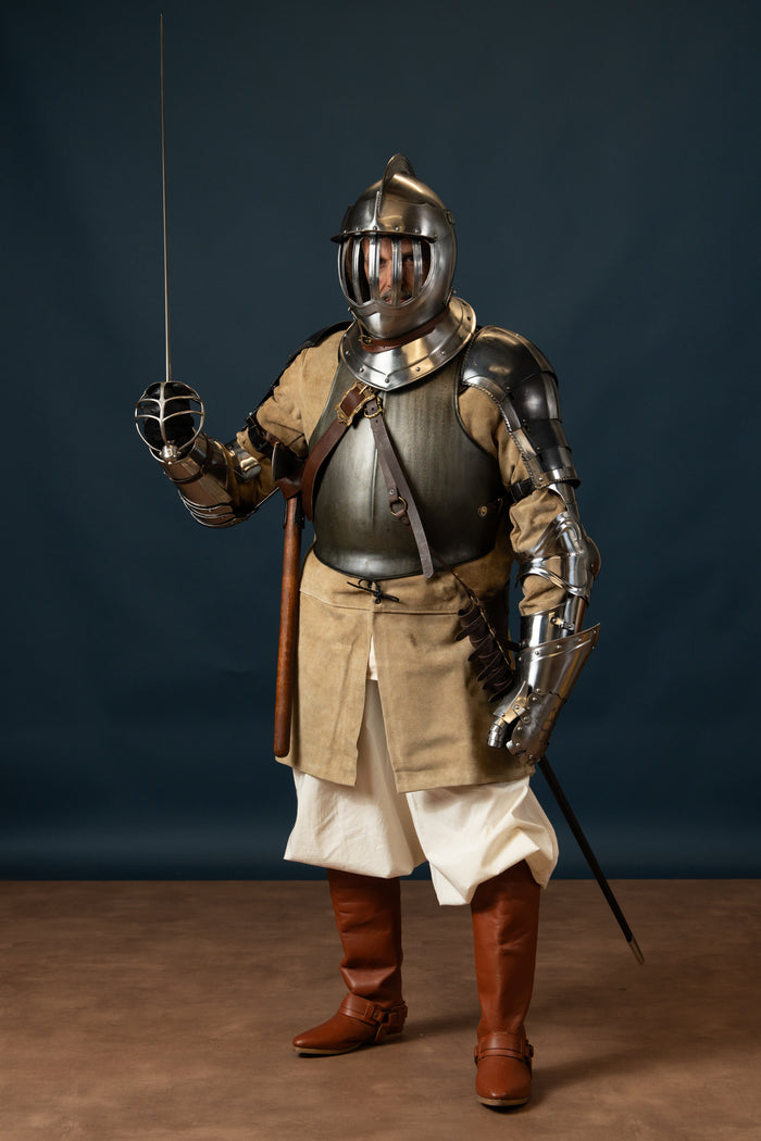 17th century closed helm, 1.6 mm