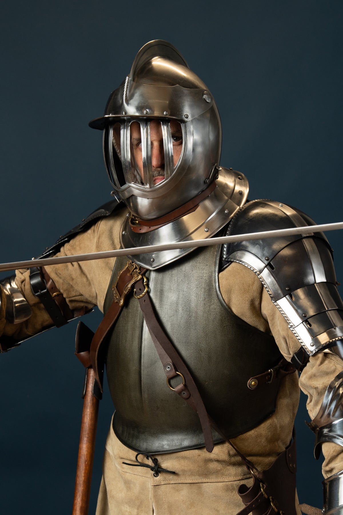 17th century closed helm, 1.6 mm