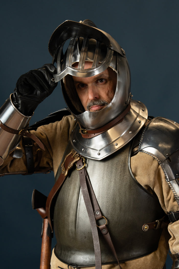 17th century closed helm, 1.6 mm