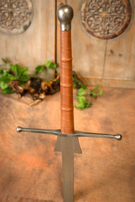 HEMA Federschwert, 135 cm, hard flexibility, brown, blunt (battle-ready)
