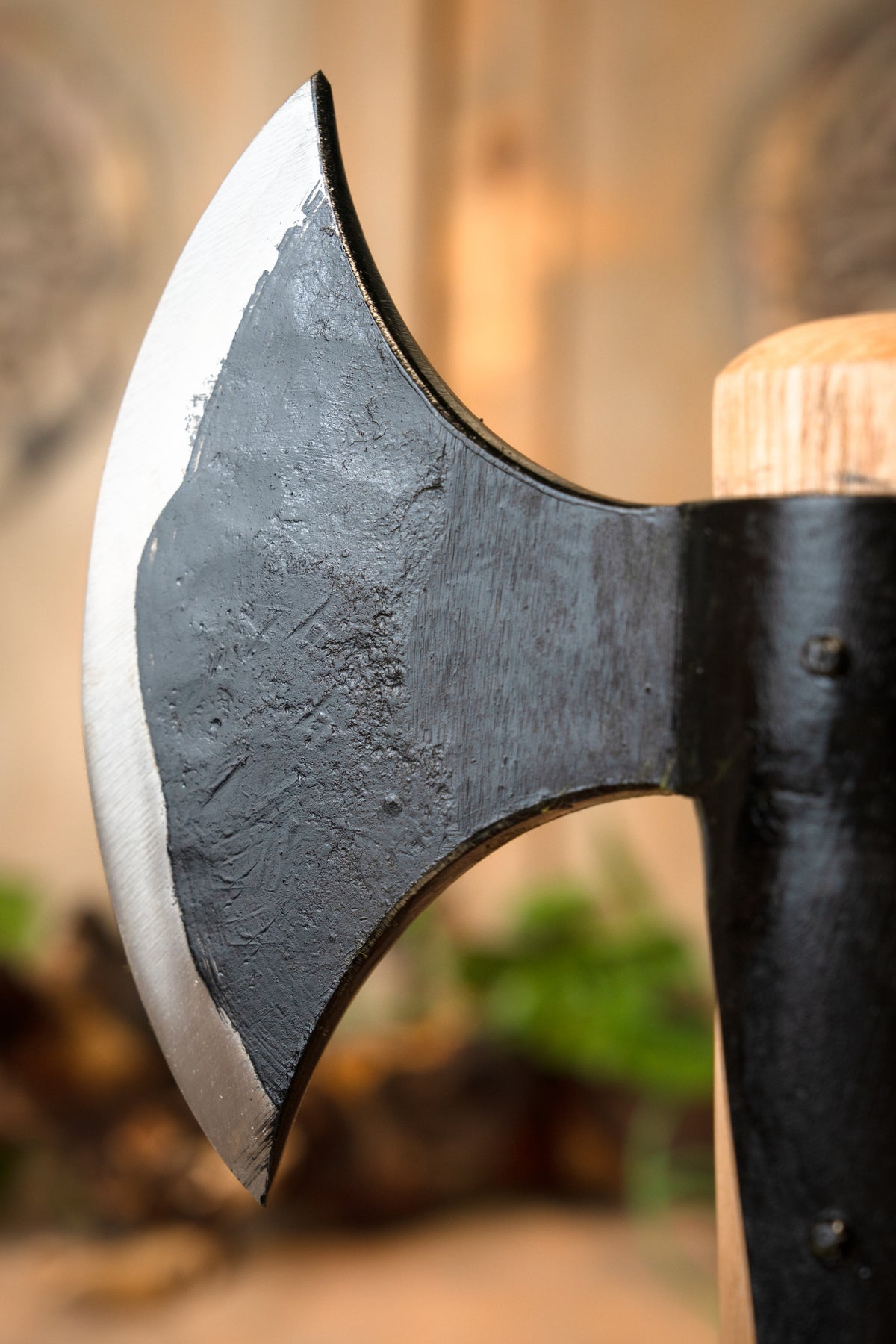 Viking double axe, semi-sharp