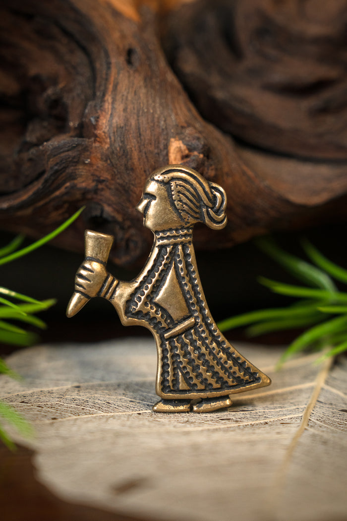 Viking Valkyrie Amulet Klinta, Bronze
