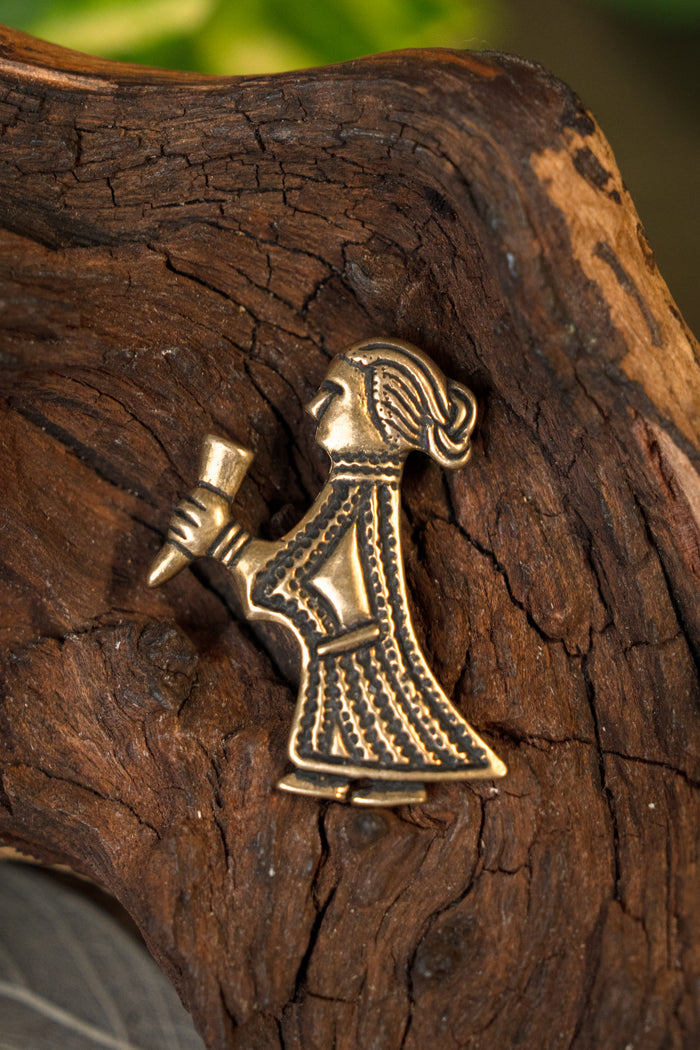 Viking Valkyrie Amulet Klinta, Bronze