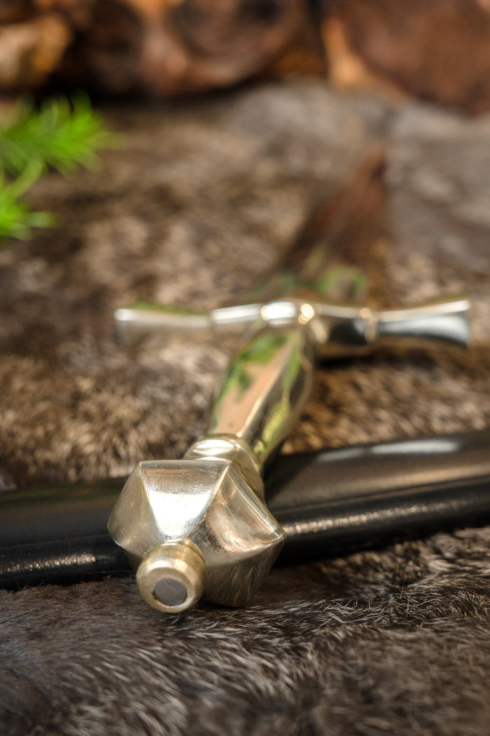 Renaissance dagger silvered, semi-sharp