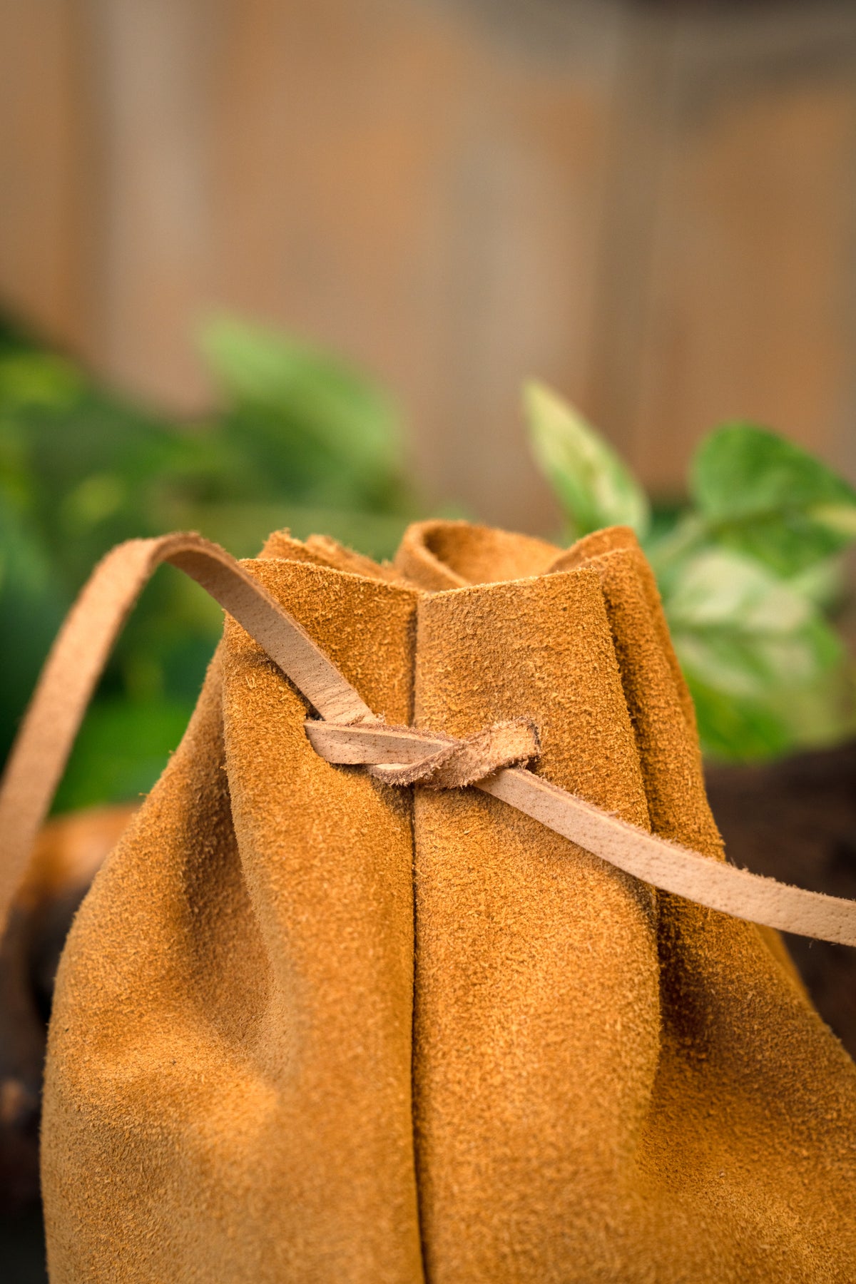 Historical leather pouch