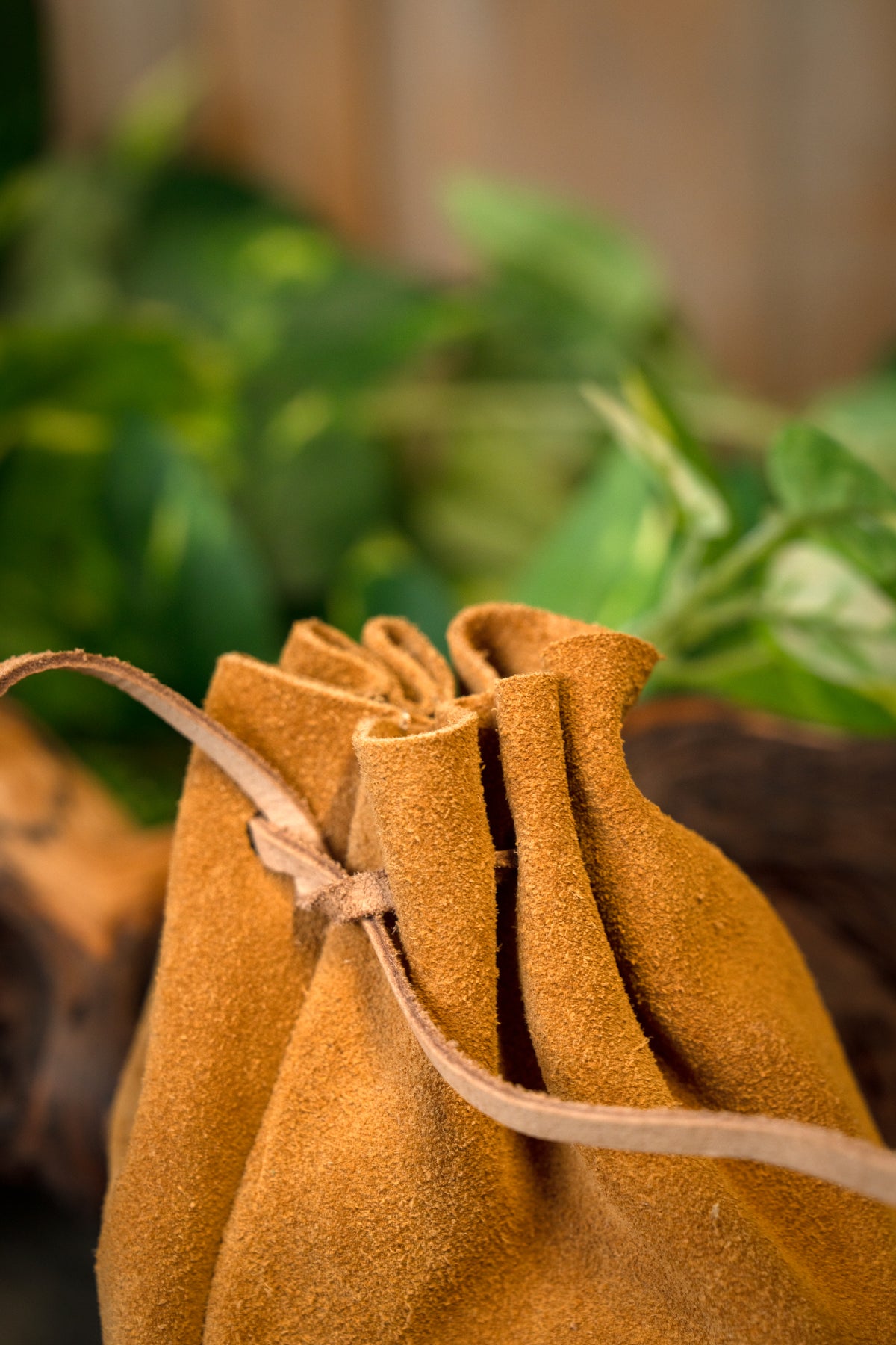 Historical leather pouch