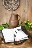 Taccuino con copertina in cuoio, marrone, M