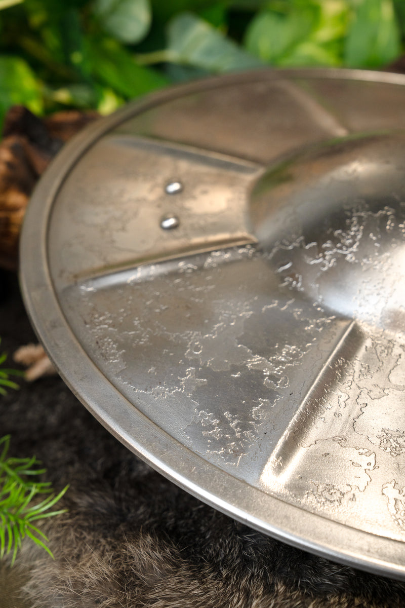 Medieval buckler, patinated, type IA