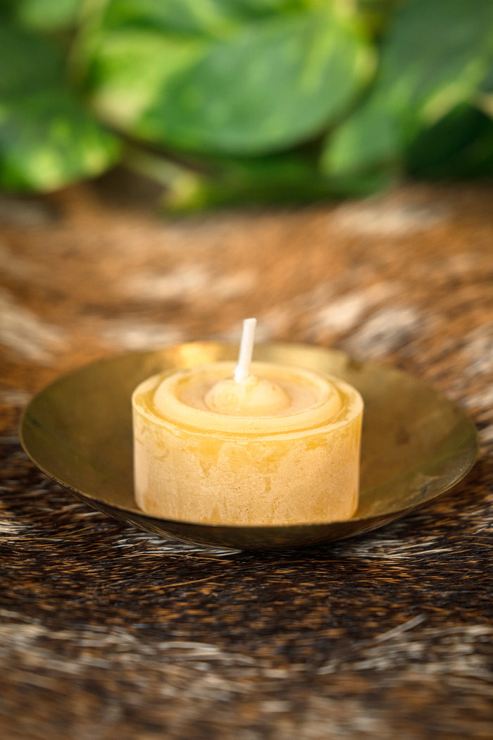 Beeswax tea lights, set of 10