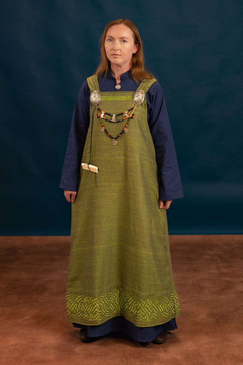 Hängerock Alva, Fischgrätmuster, grün