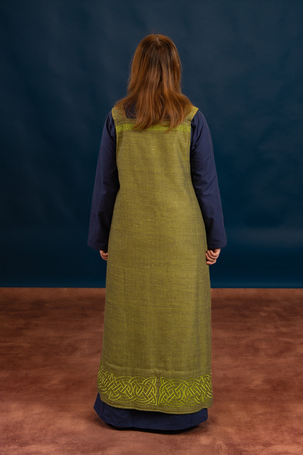 Hangeroc Alva herringbone motif green