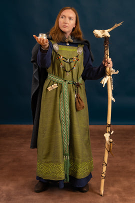 Hangerok Alva, sildebensmønster, grøn