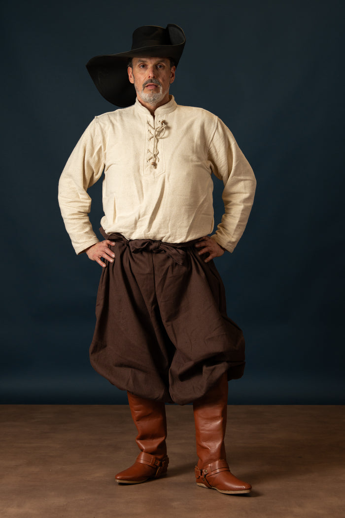Thick cotton shirt, cream