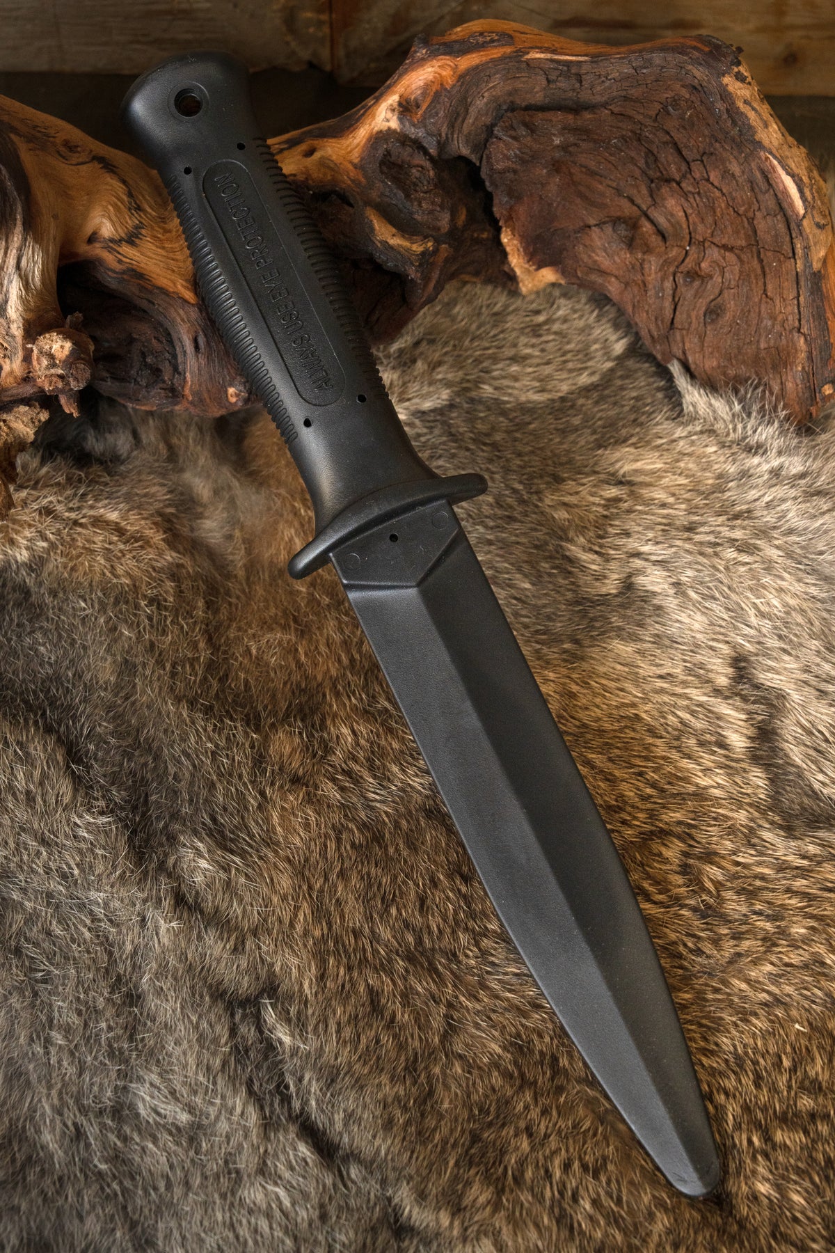 Rubber training dagger long