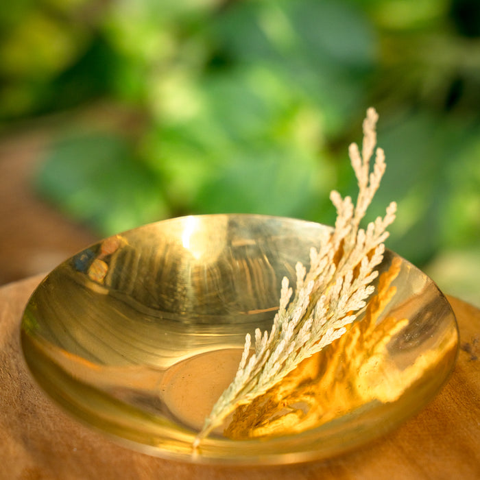 Brass incense bowl