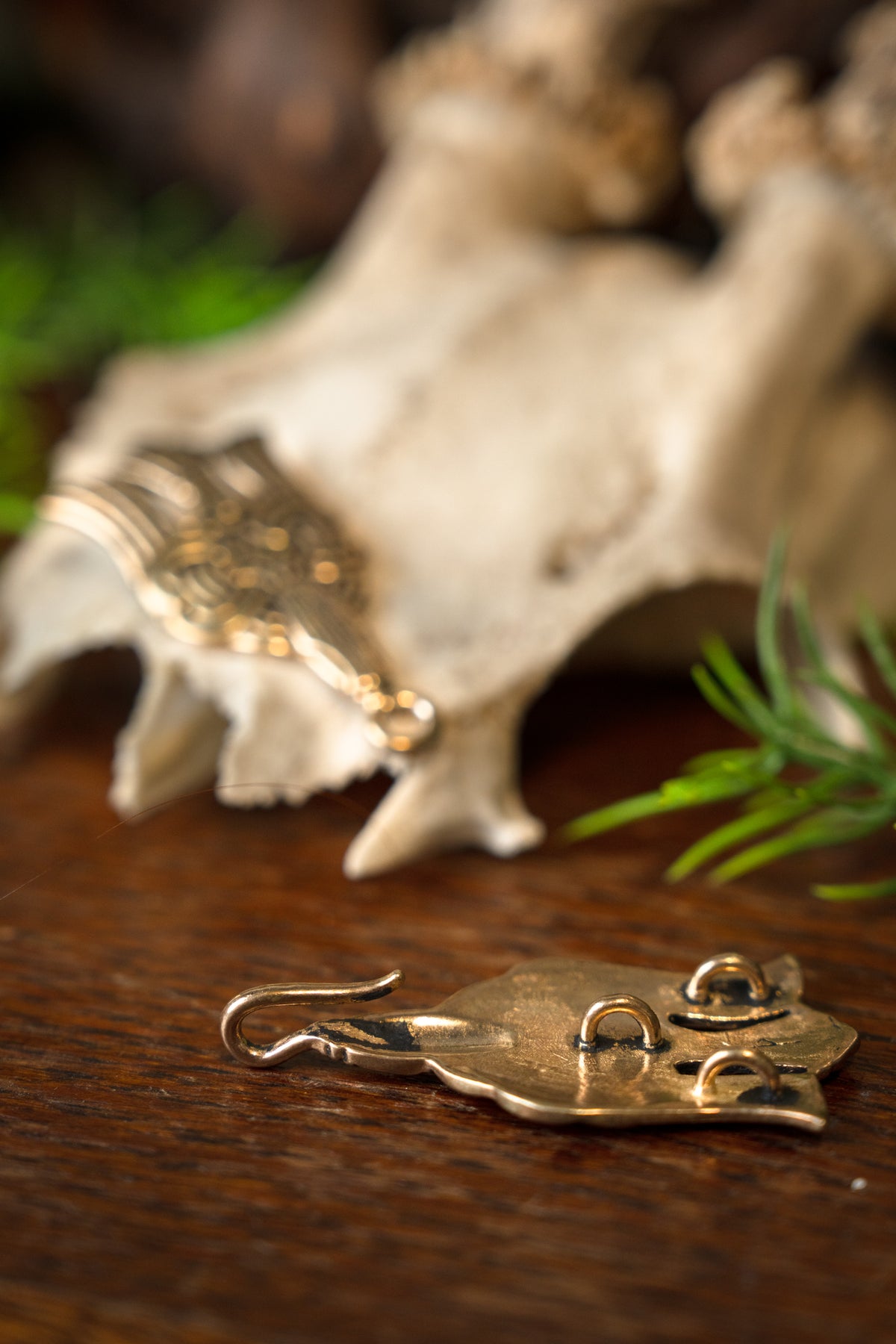 Rusvik cloak clasp, bronze