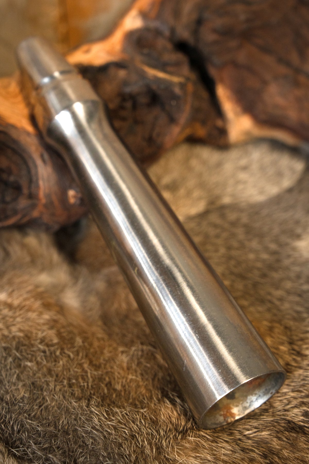 Flat ended butt cap for spear, blunt (battle-ready)