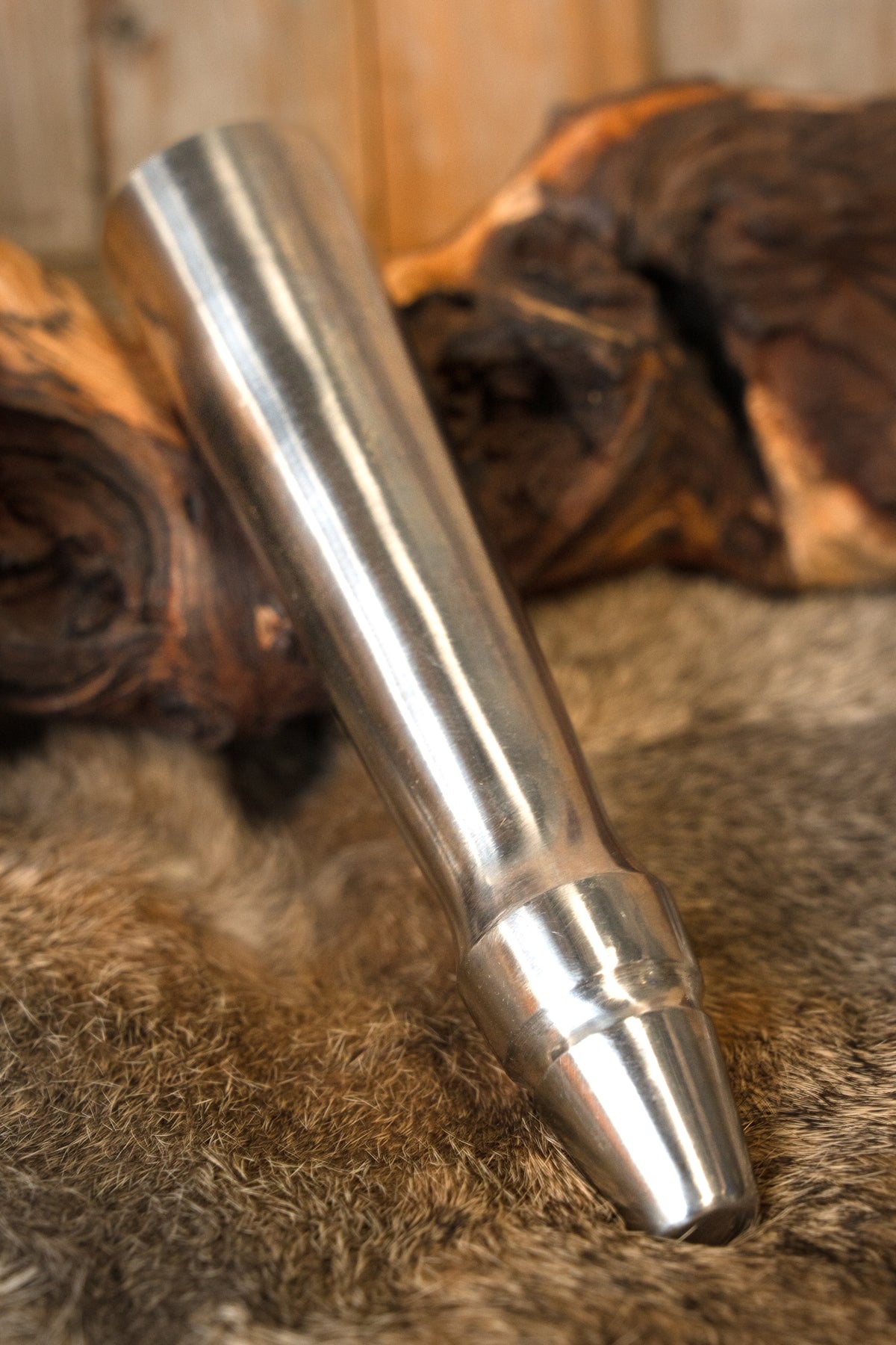 Flat ended butt cap for spear, blunt (battle-ready)