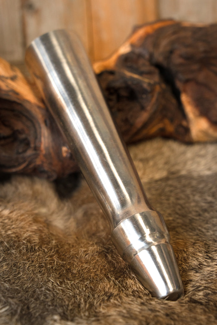 Flat ended butt cap for spear, blunt (battle-ready)