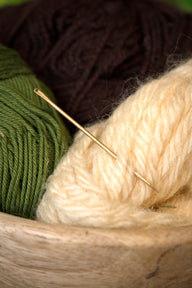 Brass needle 6 cm, price per piece
