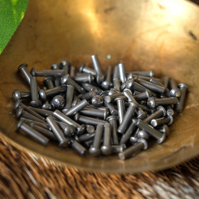 100 steel rivets 8 mm