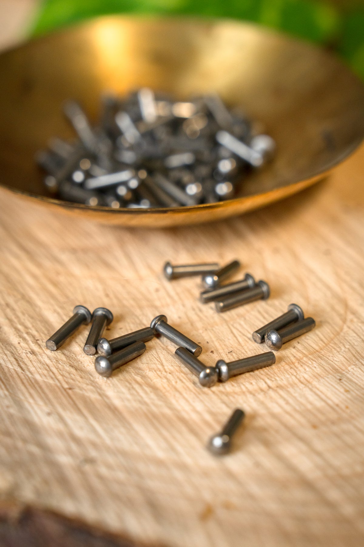 100 steel rivets 8 mm