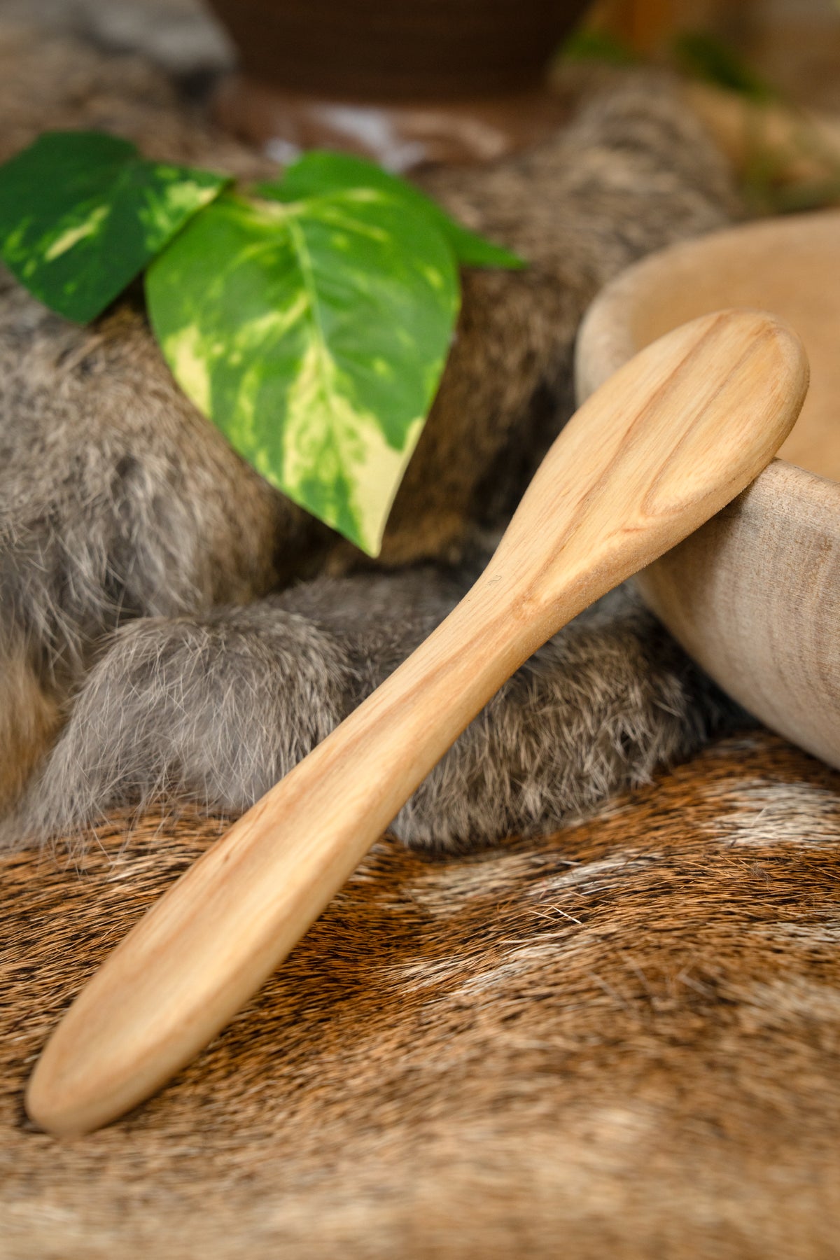 Ash wood spoon Kora