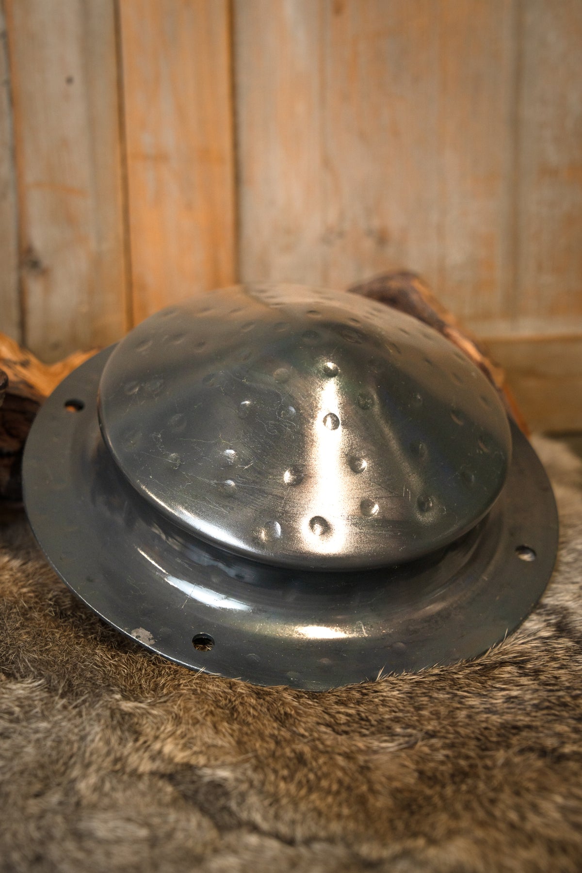 Germanic umbo, hand-forged