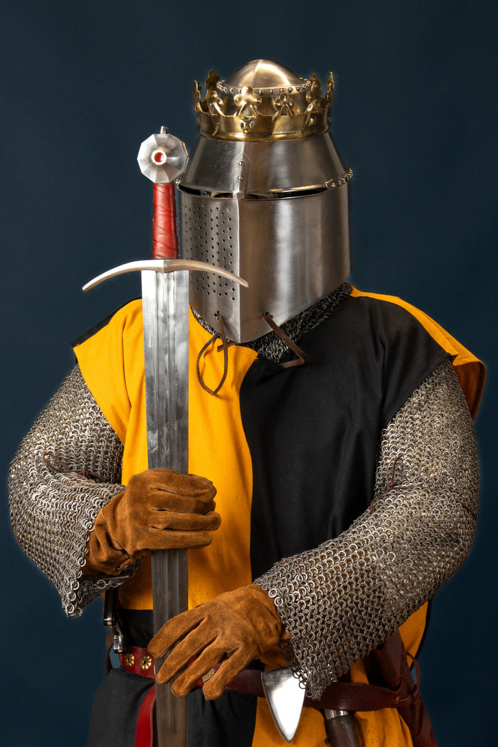 Gammelt Jern sword with scabbard, 13th century, semi-sharp