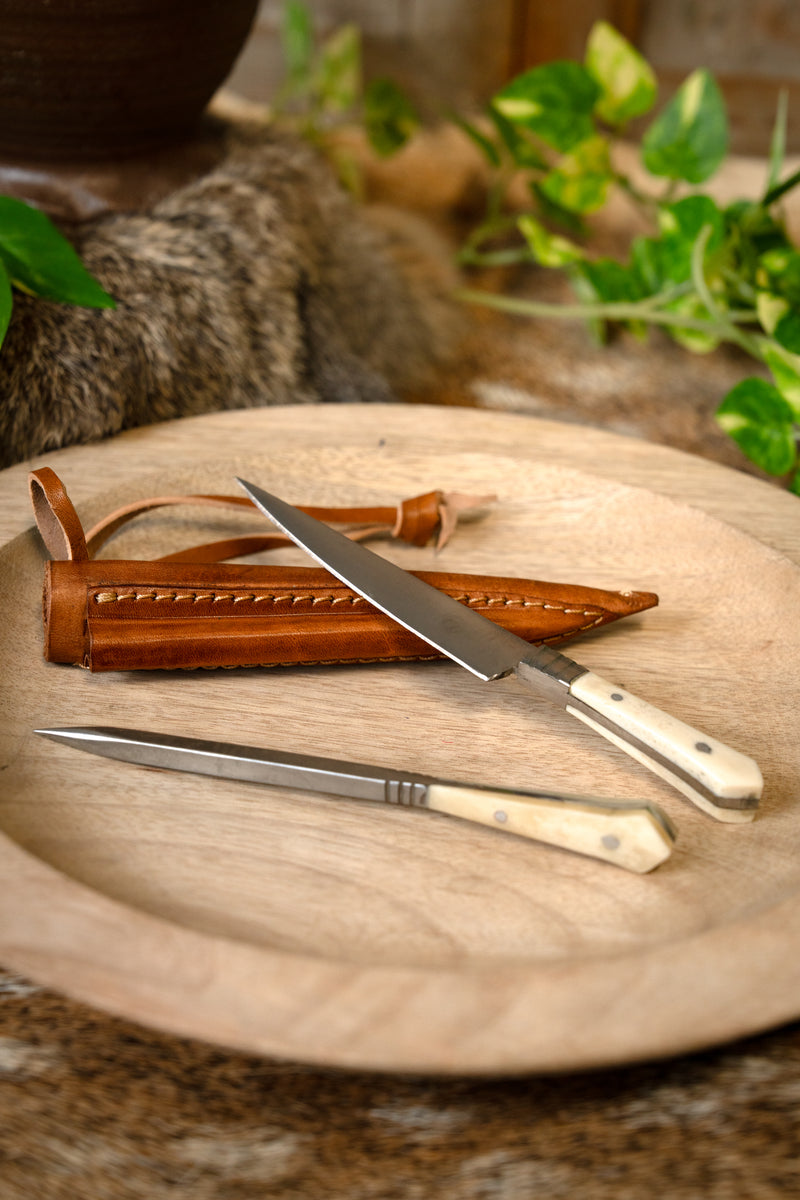 14.–15. årh. bestiksæt med benskaft, lille