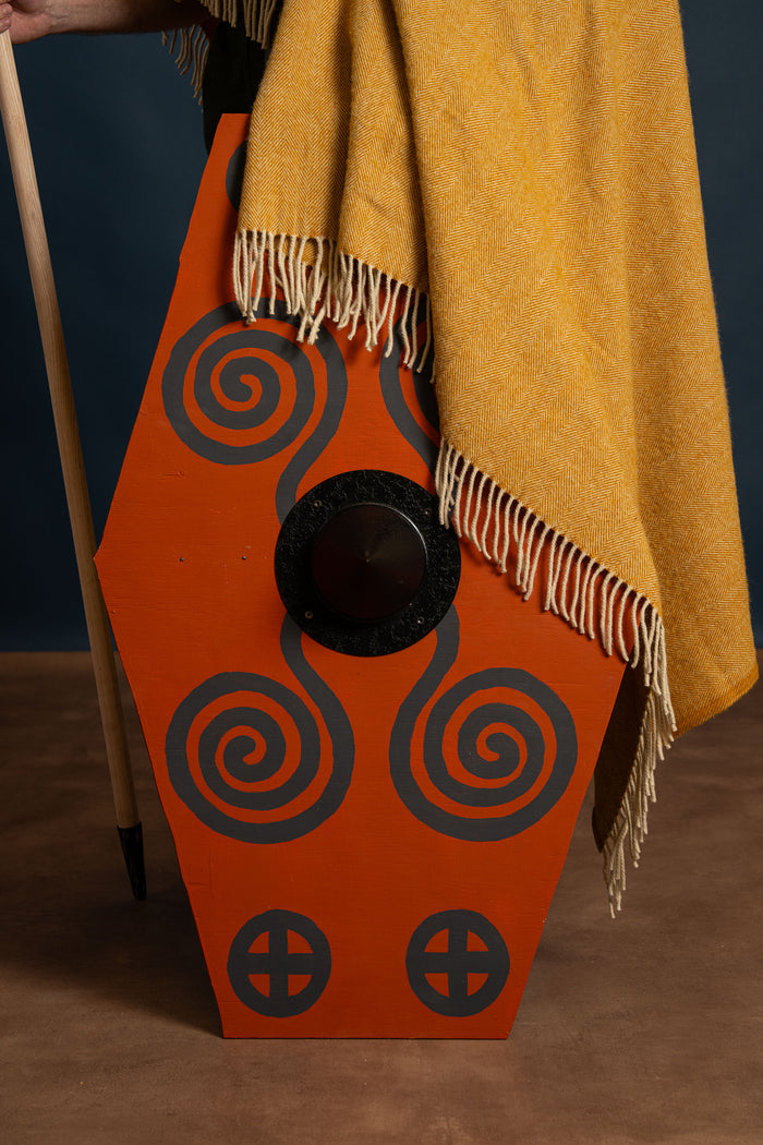 Germanic Iron Age cloak, wool, yellow