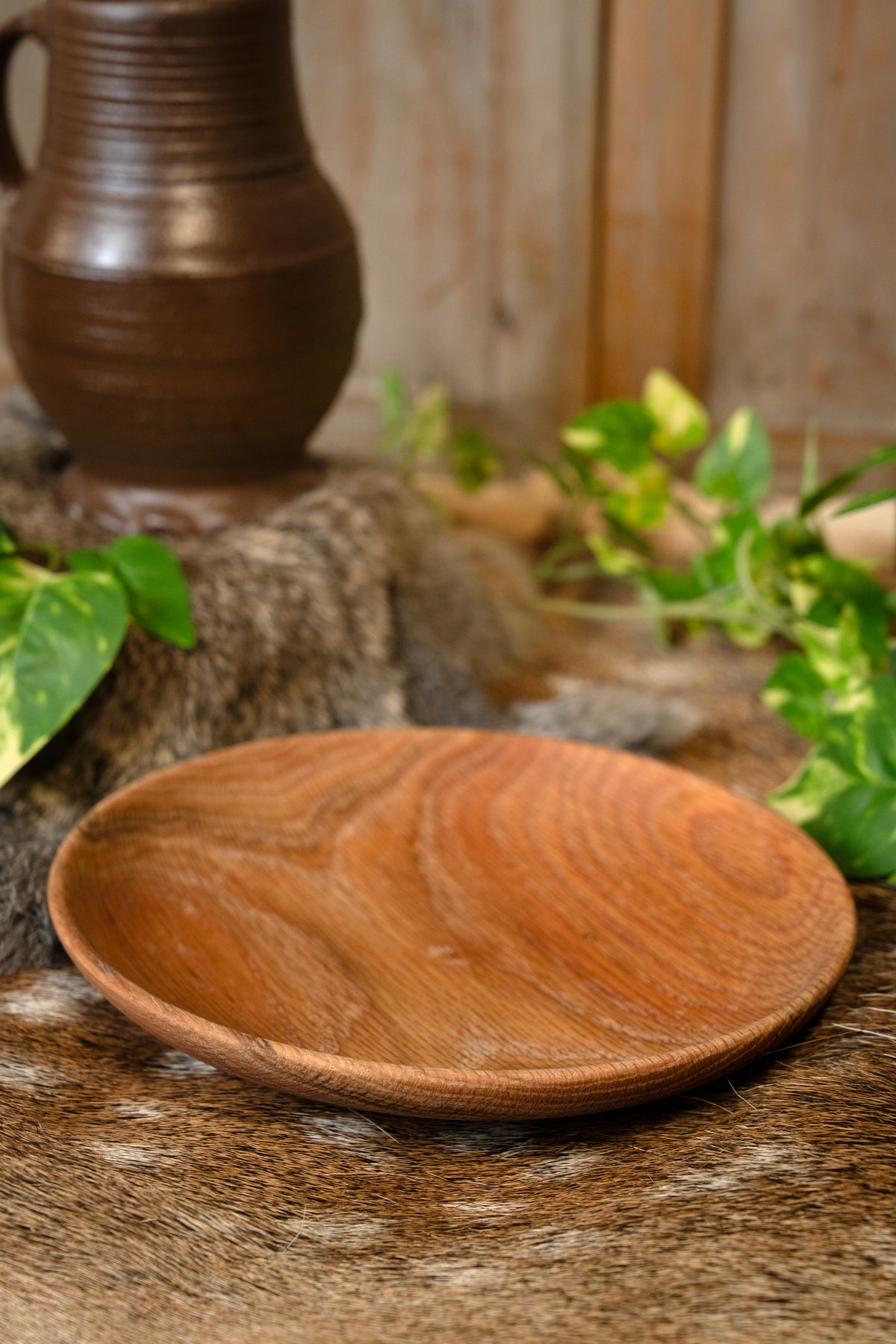 Ash wood plate Kora