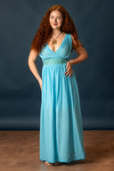 Goddess dress Penelope, turquoise