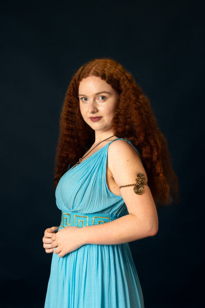 Goddess dress Penelope, turquoise