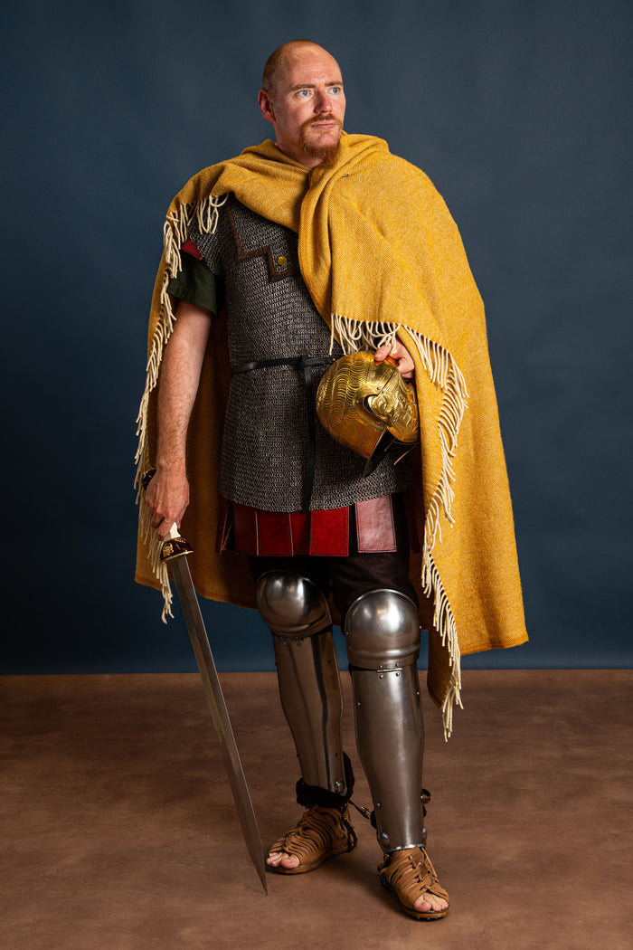 Germanic Iron Age cloak, wool, yellow
