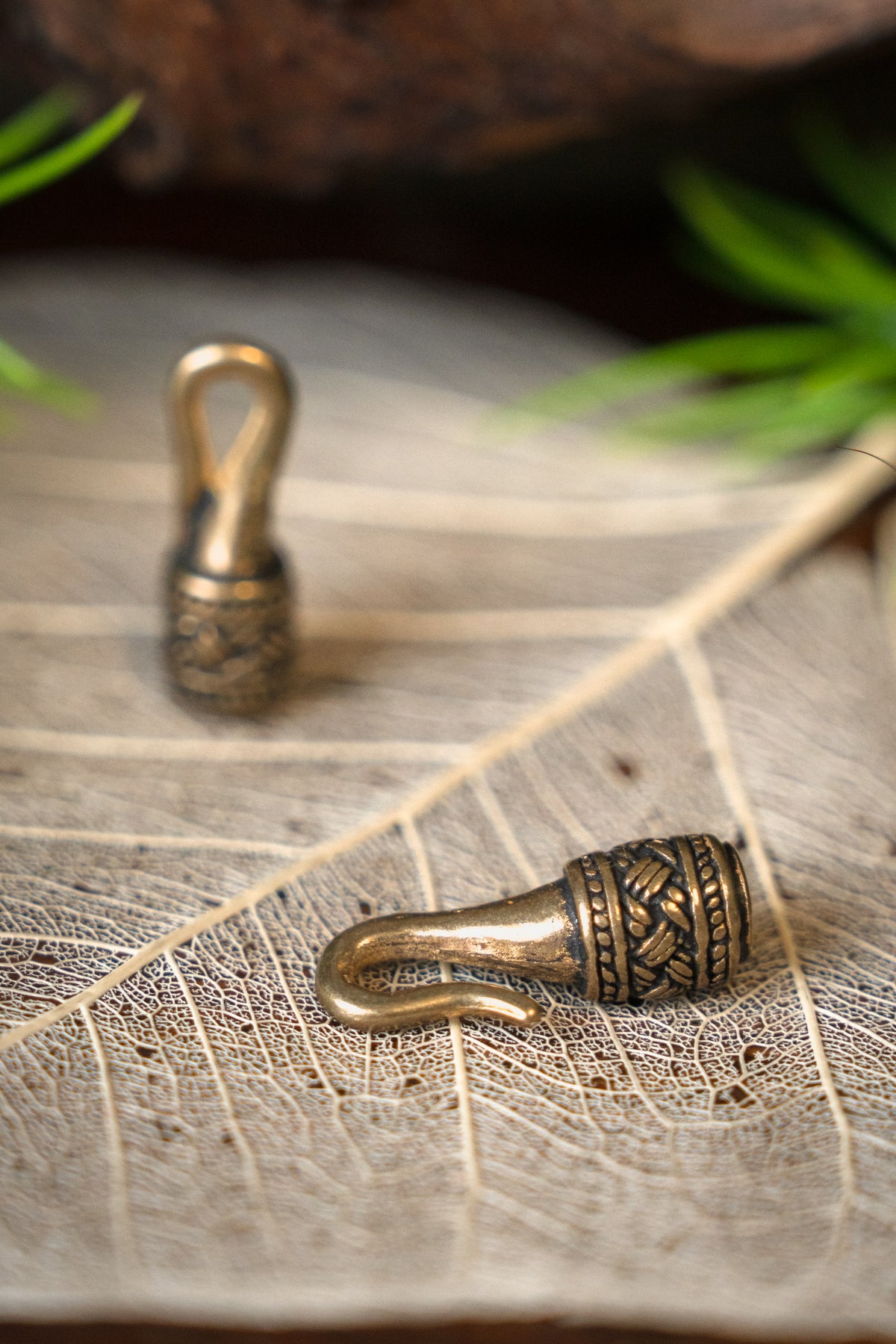 Viking necklace lock 3,2mm, bronze