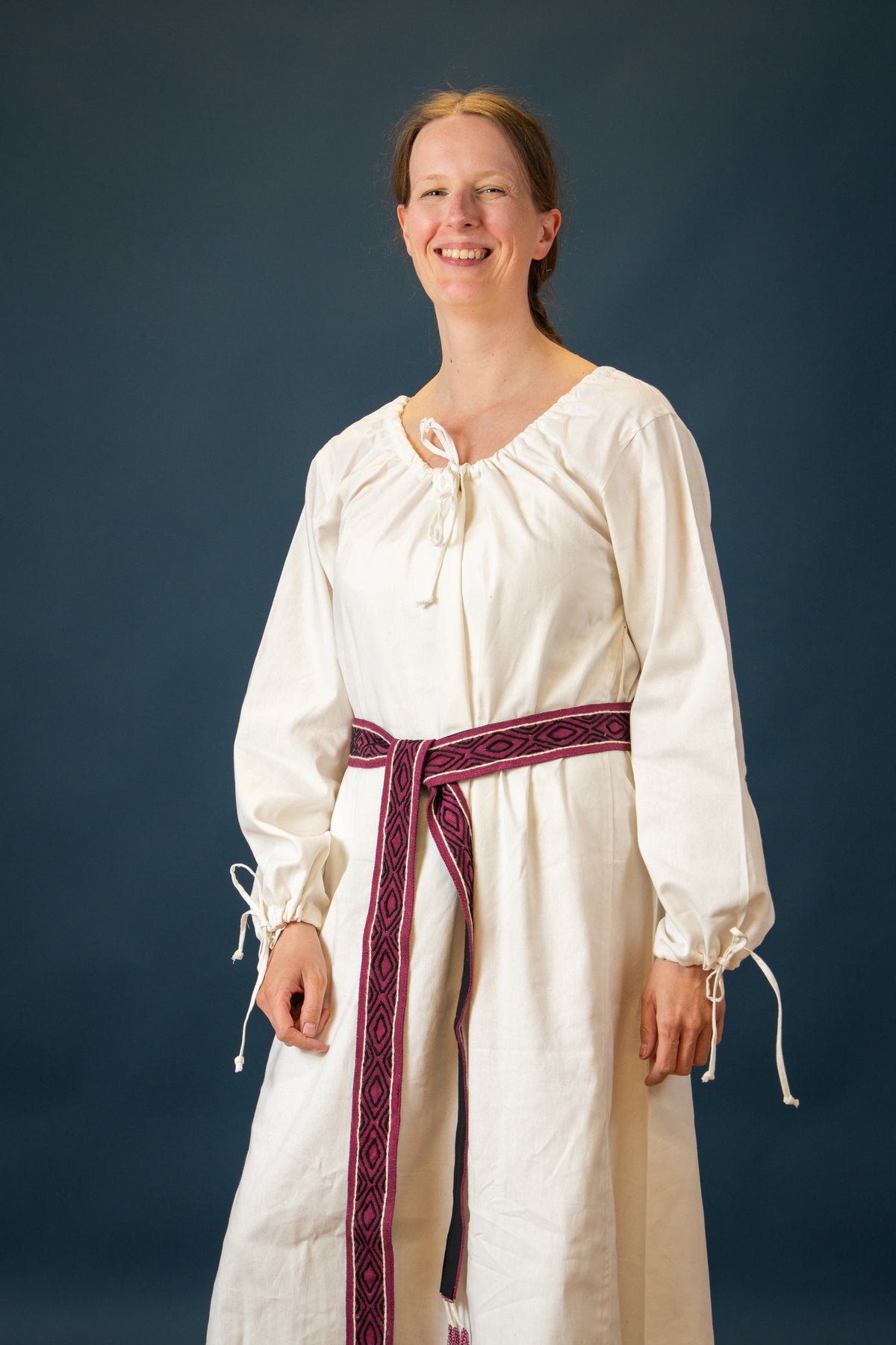Matilda medieval chemise, underdress, white