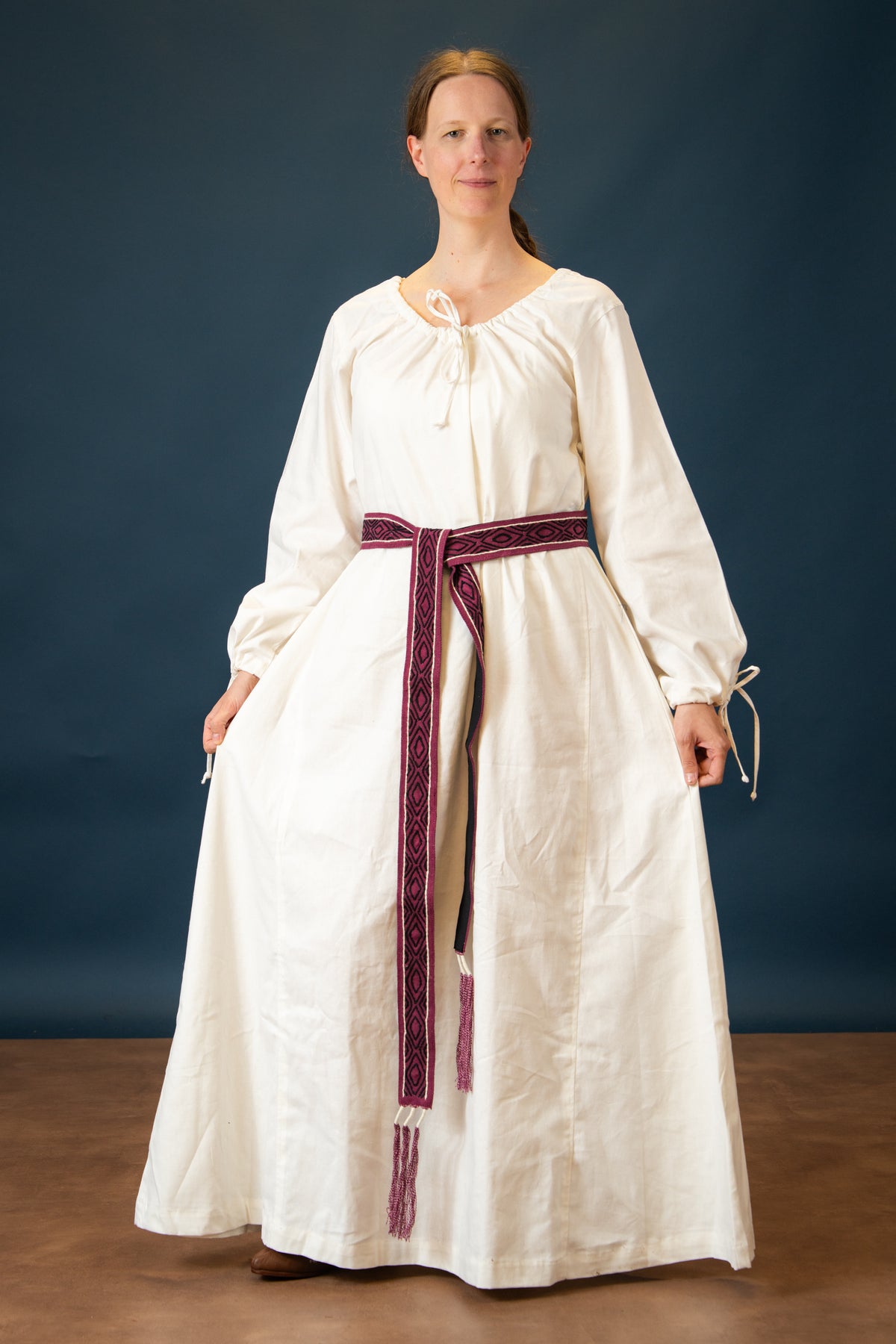 Matilda medieval chemise, underdress, white