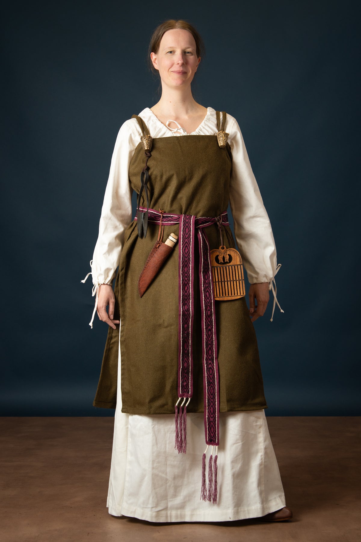 Matilda medieval chemise, underdress, white