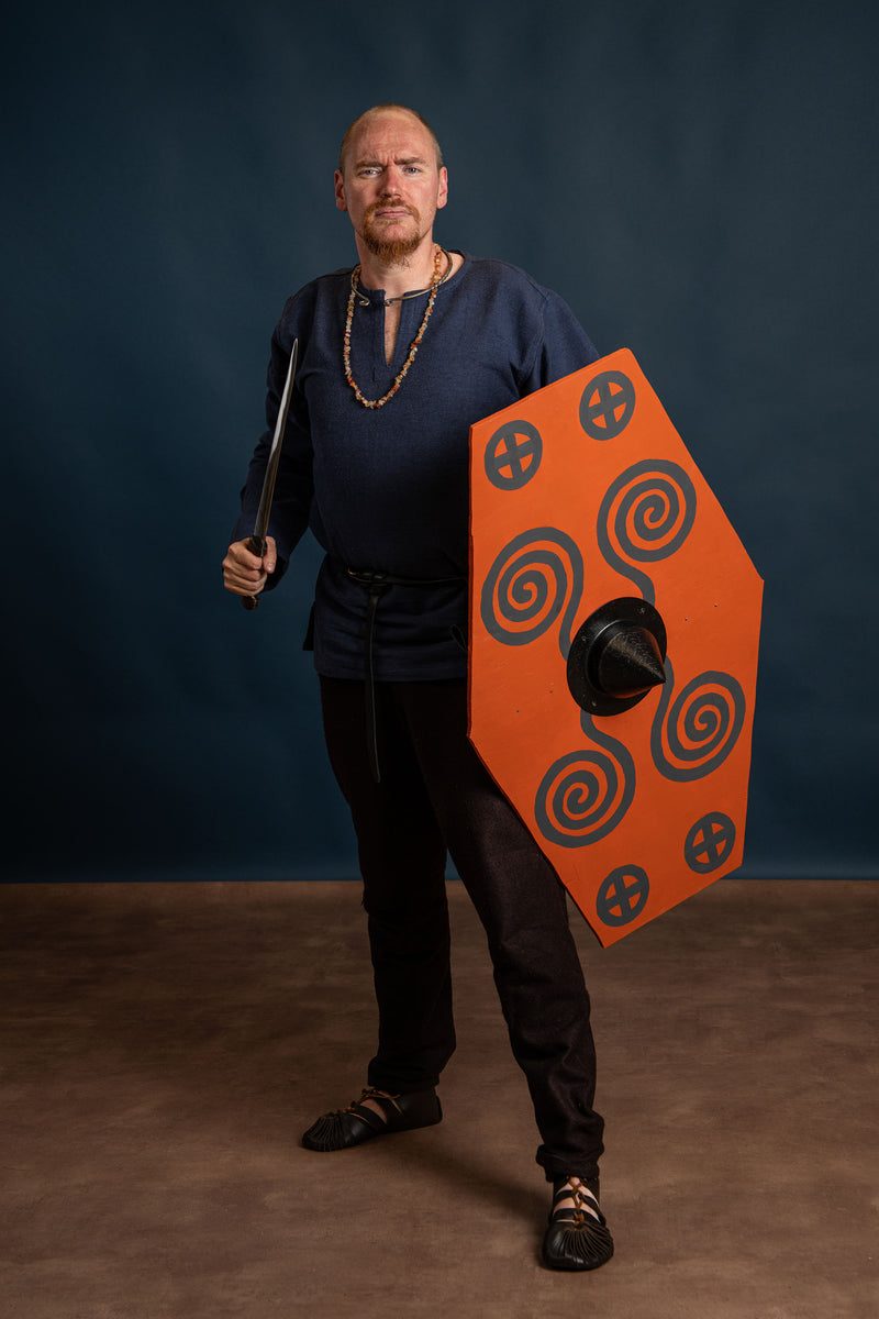 Tunica vichinga Hans, blu