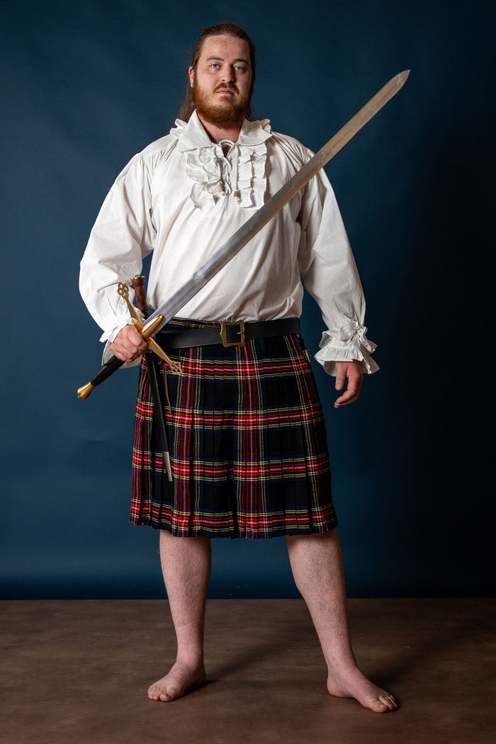Scottish claymore with brass crossguard, semi-sharp