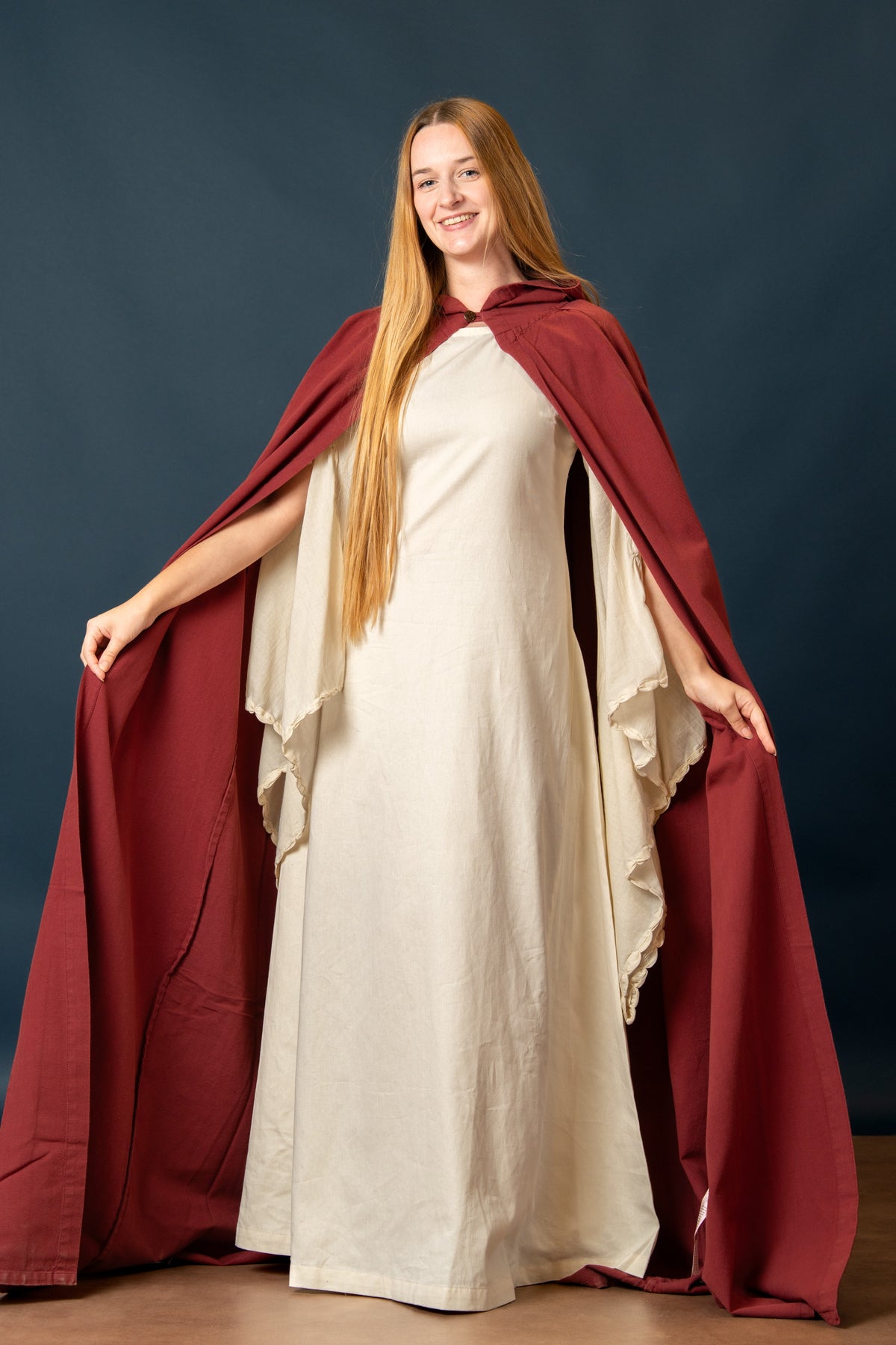 Cotton cloak, red