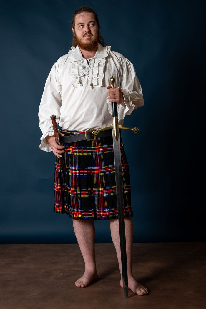Scottish claymore with brass crossguard, semi-sharp
