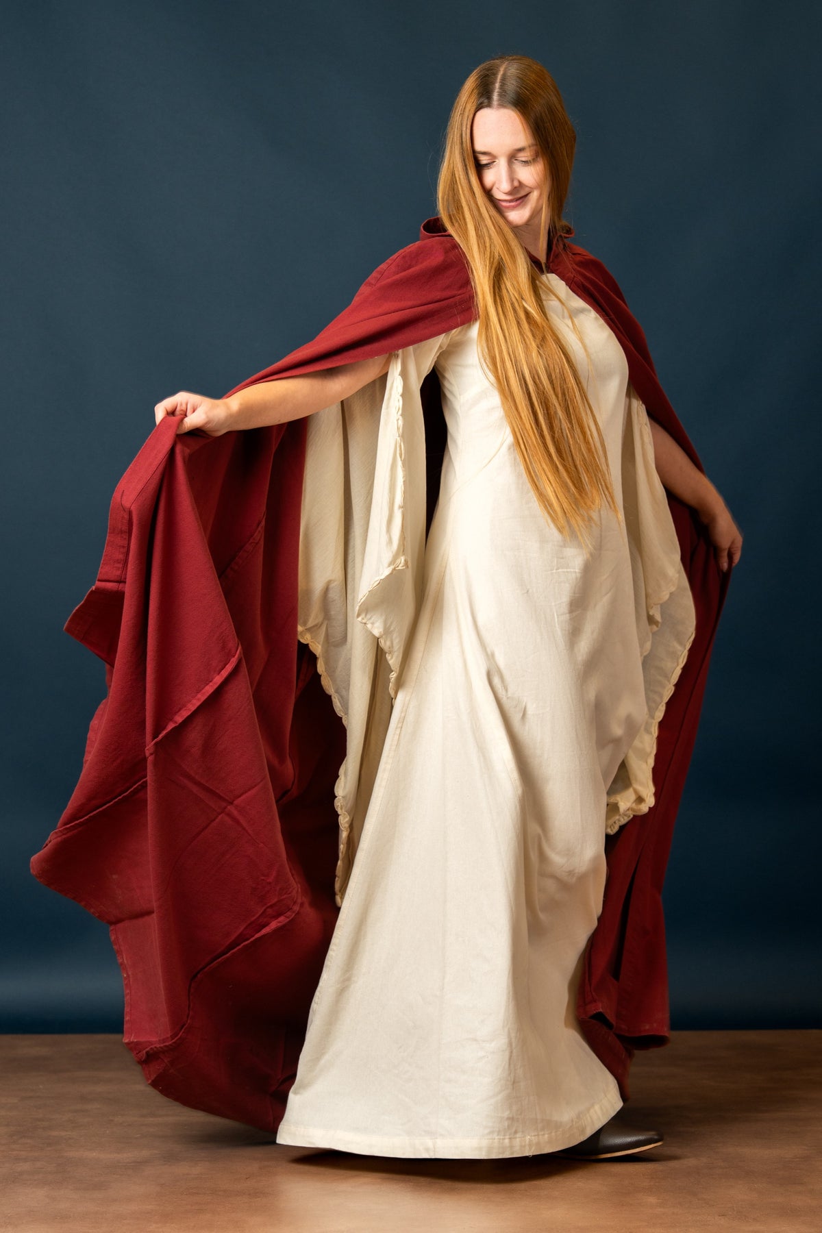 Cotton cloak, red
