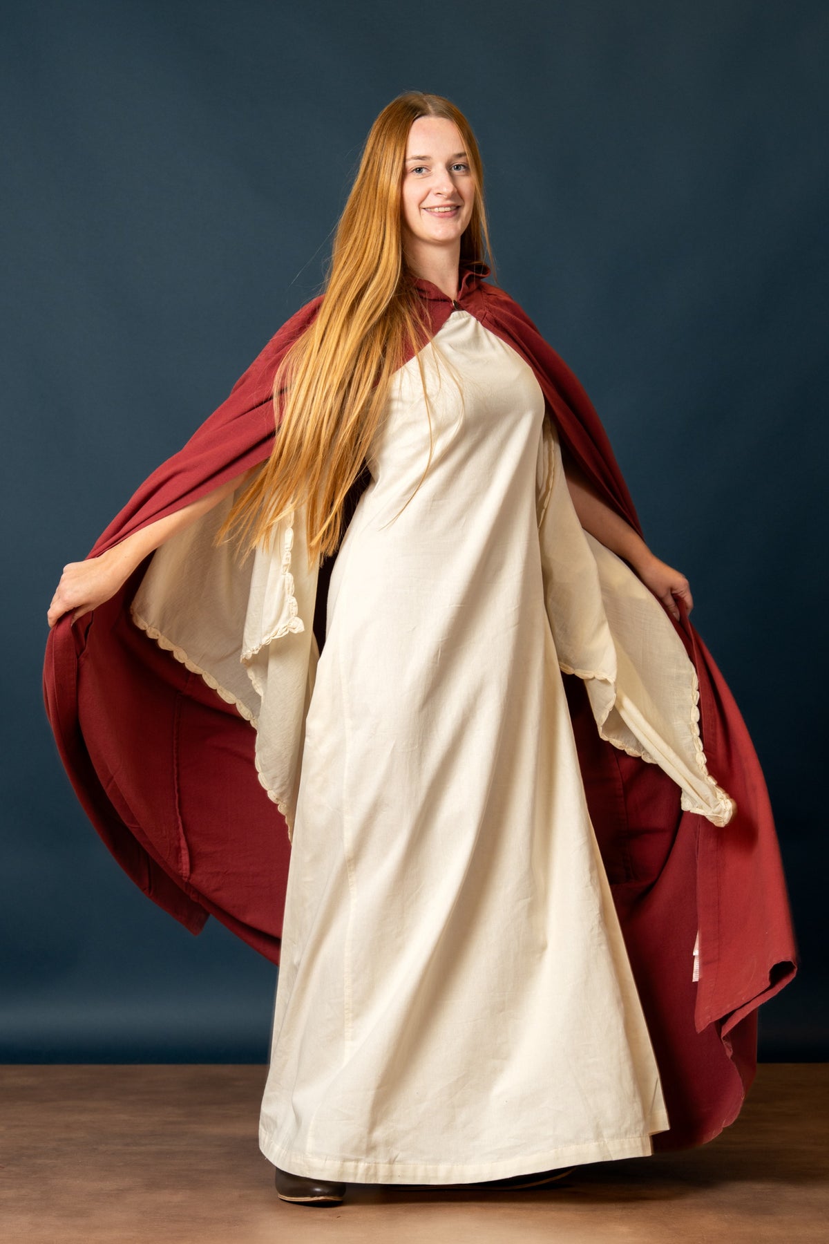 Cotton cloak, red