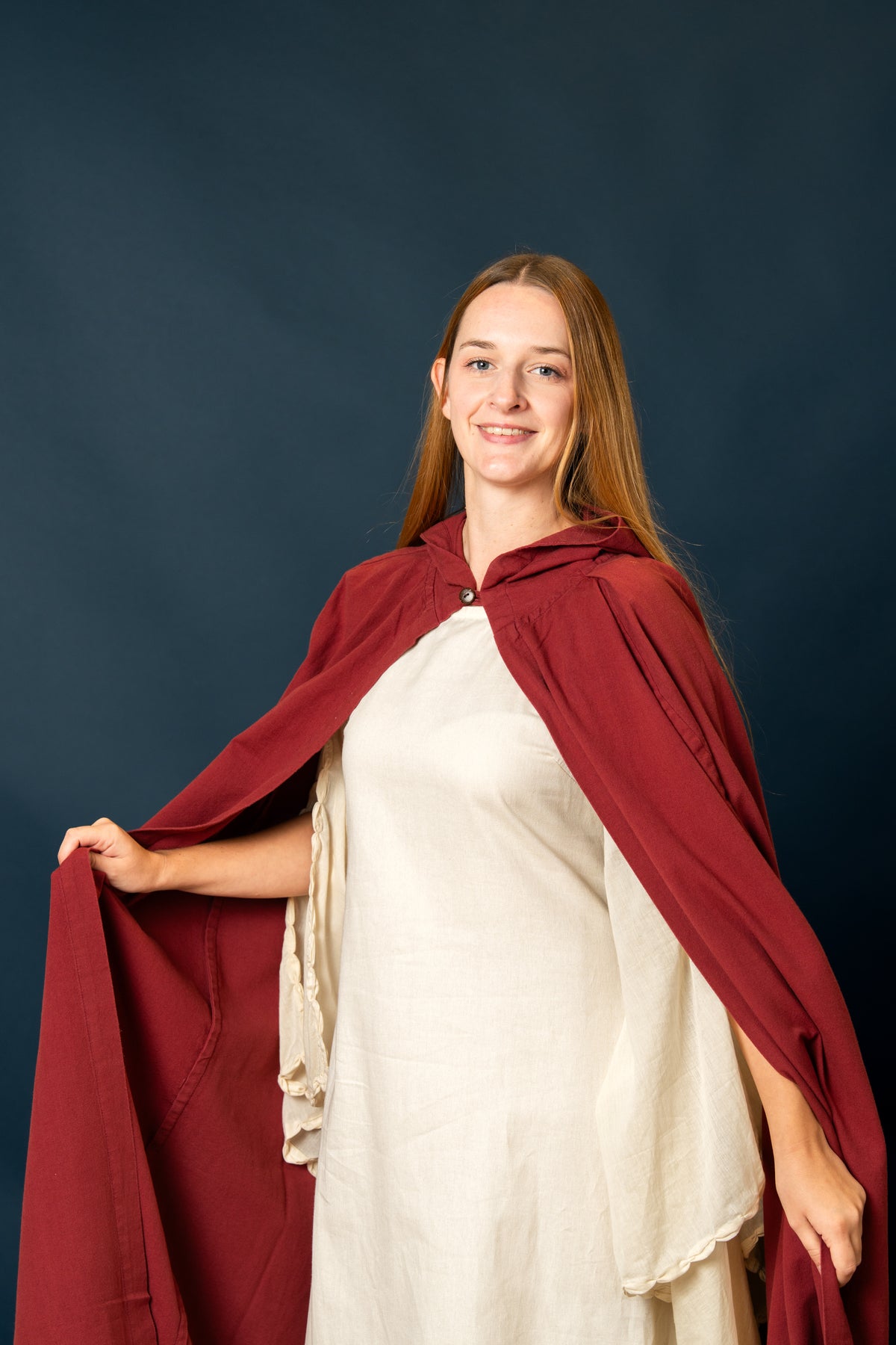 Cotton cloak, red