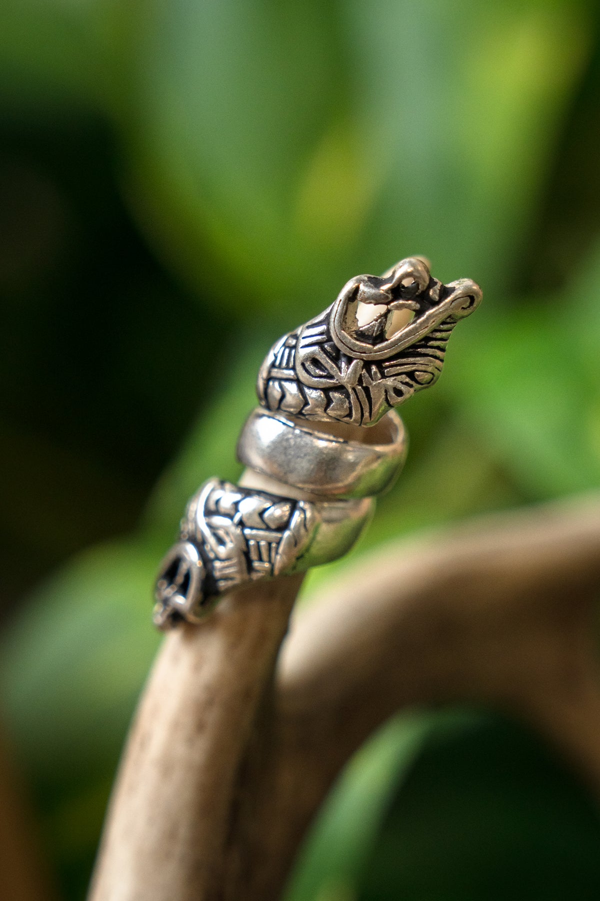 Viking beard bead Haithabu, silvered bronze
