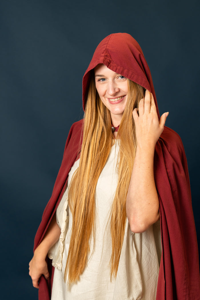 Cotton cloak, red