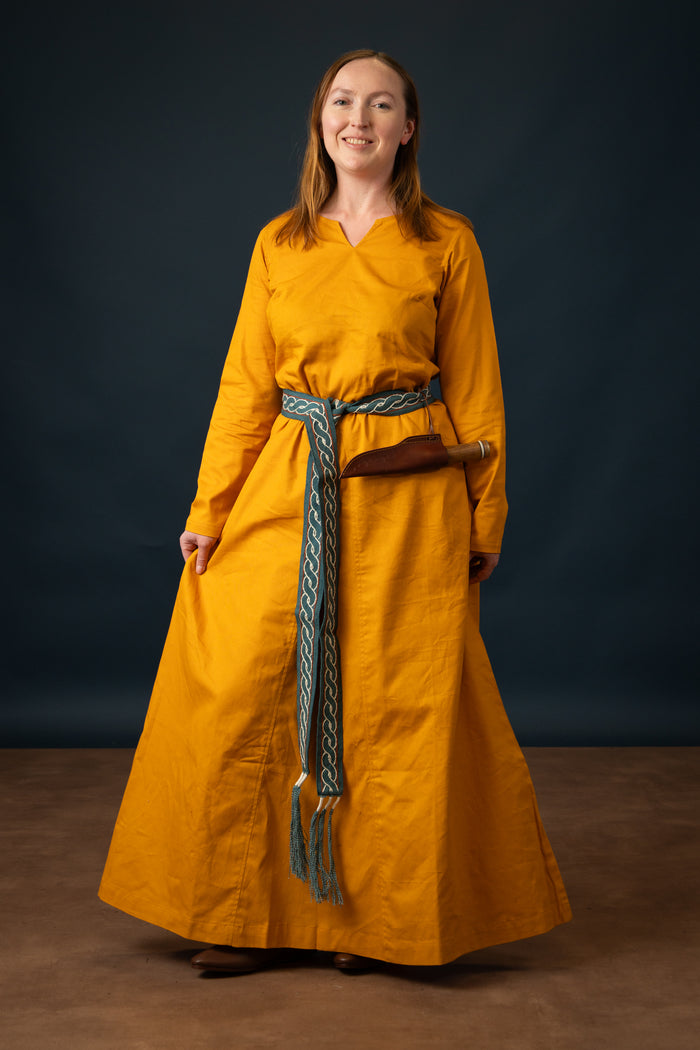 Viking dress Milla, yellow